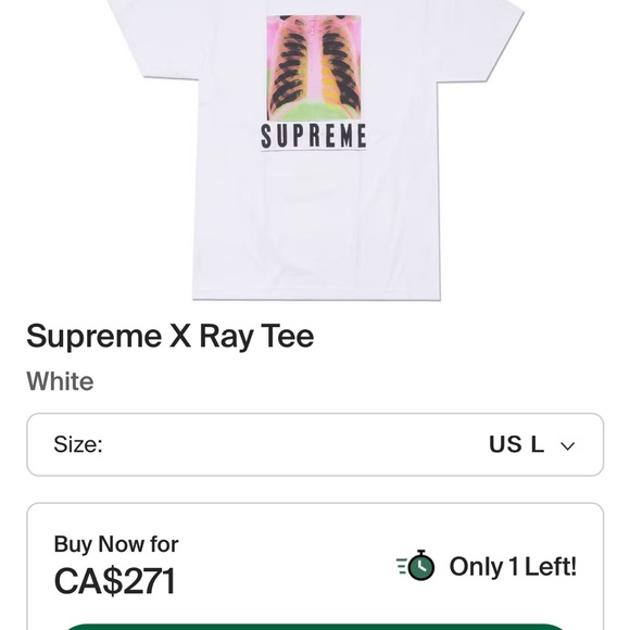 Supreme X Ray Tee - Picture 2 of 3